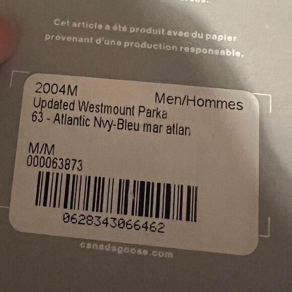 Mens Canada Goose Updated Westmount Parka in Navy | Size: Medium | NWT - Picture 5 of 11